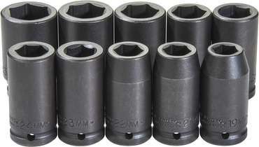 Proto® 3/4" Drive 10 Piece Impact Socket Set - 6 Point - Americas Industrial Supply