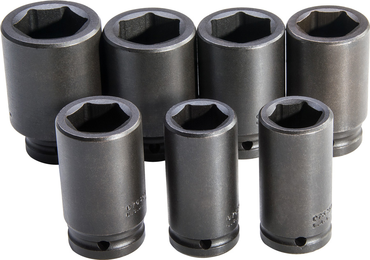 Proto® 3/4" Drive 7 Piece Deep Metric Impact Socket Set - 6 Point - Americas Industrial Supply