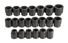 Proto® 3/4" Drive 21 Piece Metric Impact Socket Set - 6 Point - Americas Industrial Supply
