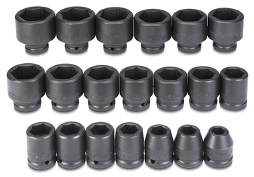 Proto® 3/4" Drive 20 Piece Impact Socket Set - 6 Point - Americas Industrial Supply
