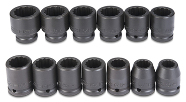 Proto® 3/4" Drive 13 Piece Impact Socket Set - 12 Point - Americas Industrial Supply
