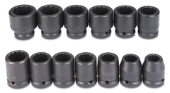 Proto® 3/4" Drive 13 Piece Impact Socket Set - 12 Point - Americas Industrial Supply