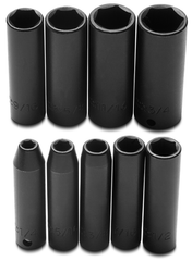 Proto® 3/8" Drive 9 Piece Deep Impact Socket Set - 6 Point - Americas Industrial Supply