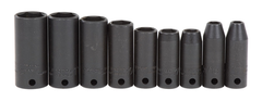 Proto® 3/8" Drive 9 Piece Thin Wall Deep Impact Socket Set - 6 Point - Americas Industrial Supply