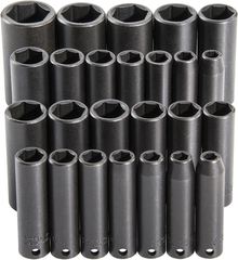 Proto® 3/8" Drive 25 Piece  Deep Impact Socket Set - 6 Point - Americas Industrial Supply