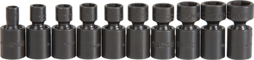 Proto® 3/8" Drive 10 Piece Metric Universal Impact Socket Set - 6 Point - Americas Industrial Supply