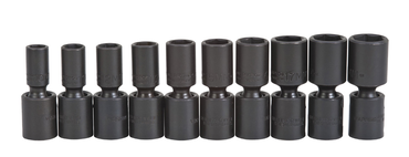 Proto® 3/8" Drive 10 Piece Deep Metric Universal Impact Socket Set - 6 Point - Americas Industrial Supply
