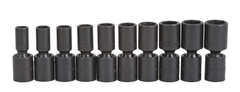 Proto® 3/8" Drive 10 Piece Deep Metric Universal Impact Socket Set - 6 Point - Americas Industrial Supply