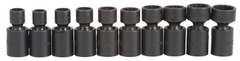 Proto® 3/8" Drive 10 Piece Metric Universal Impact Socket Set - 12 Point - Americas Industrial Supply