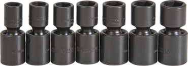 Proto® 1/2" Drive 7 Piece Metric Universal Impact Socket Set - 6 Point - Americas Industrial Supply