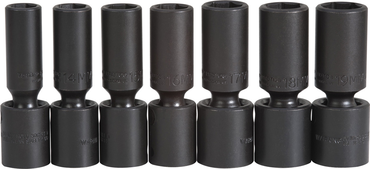 Proto® 1/2" Drive 7 Piece Deep Metric Universal Impact Socket Set - 6 Point - Americas Industrial Supply