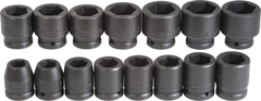 Proto® 3/4" Drive 15 Piece Impact Socket Set - 6 Point - Americas Industrial Supply