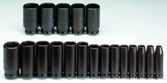 Proto® 1/2" Drive 19 Piece Deep Impact Socket Set - 6 Point - Americas Industrial Supply