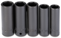 Proto® 1/2" Drive 5 Piece Deep Metric Impact Socket Set - 6 Point - Americas Industrial Supply
