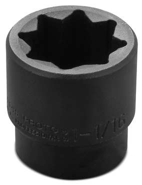 Proto® 1/2" Drive Impact Socket 1-1/16" - 8 Point - Americas Industrial Supply