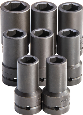 Proto® 1" Drive 8 Piece Deep Impact Socket Set - 6 Point - Americas Industrial Supply