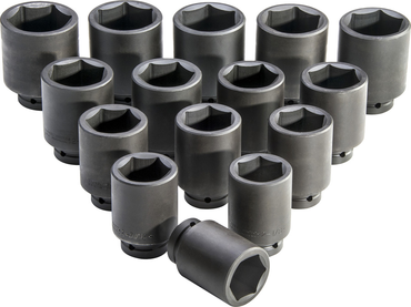 Proto® 1" Drive 15 Piece Deep Impact Socket Set - 6 Point - Americas Industrial Supply