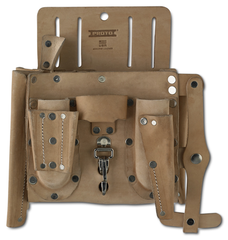 Proto® Leather Extra Capacity 14-Pocket Electrician's Pouch - Americas Industrial Supply