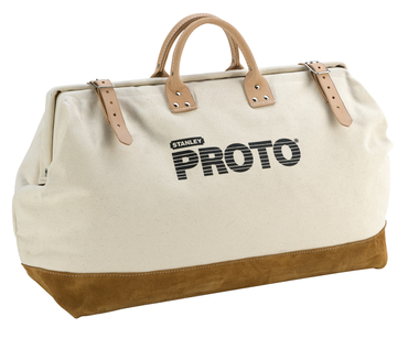 Proto® Extra Heavy Duty Polyester Leather Reinforced Tool Bag - 24" - Americas Industrial Supply