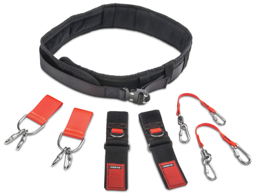 Proto® Tethering Large Comfort Belt Set with (2) Belt Adapter (JBELTAD2) and D-Ring Wrist Strap System (2) JWS-DR and (2) JLANWR6LB - Americas Industrial Supply