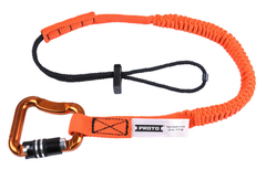 Proto® Elastic Lanyard With Triple Lock Carabiner - 15 lb. - Americas Industrial Supply