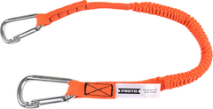 Proto® Elastic Lanyard With 2 Stainless Steel Carabiners - 25 lb. - Americas Industrial Supply