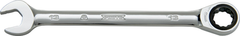 Proto® Full Polish Combination Non-Reversible Ratcheting Wrench 17 mm - 12 Point - Americas Industrial Supply