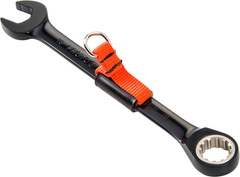 Proto® Tether-Ready Black Chrome Combination Non-Reversible Ratcheting Wrench 15 mm - Spline - Americas Industrial Supply