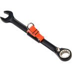 Proto® Tether-Ready Black Chrome Combination Reversible Ratcheting Wrench 1/2" - Spline - Americas Industrial Supply