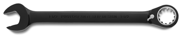 Proto® Black Chrome Combination Reversible Ratcheting Wrench 1-1/2" - Spline - Americas Industrial Supply