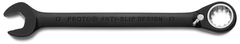Proto® Black Chrome Combination Reversible Ratcheting Wrench 17 mm - Spline - Americas Industrial Supply