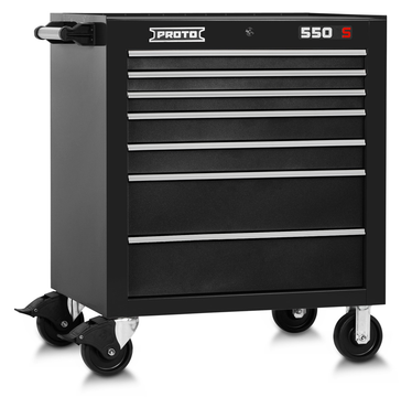 Proto® 550S 34" Roller Cabinet - 7 Drawer, Dual Black - Americas Industrial Supply