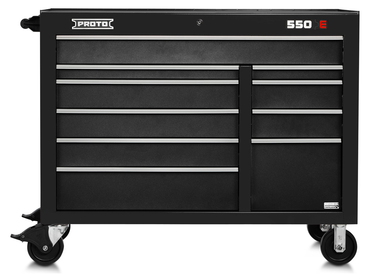 Proto® 550E 50" Power Workstation - 10 Drawer, Dual Black - Americas Industrial Supply