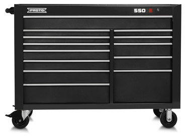 Proto® 550S 57" Workstation - 13 Drawer, Dual Black - Americas Industrial Supply