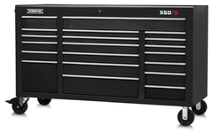 Proto® 550S 67" Workstation - 20 Drawer, Dual Black - Americas Industrial Supply
