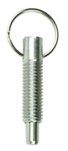 Pull Ring Retractable 1/2-13, Locking without Locking Element, Stainless Steel - Americas Industrial Supply