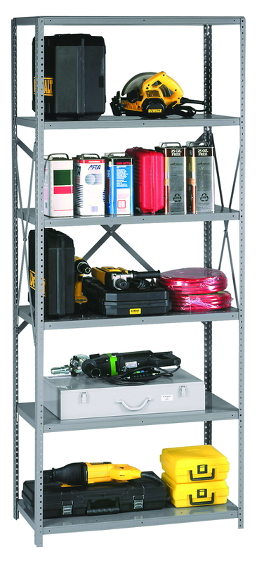 48 x 24 x 87" - 20 Gauge - Heavy Duty Industrial Shelving - Americas Industrial Supply