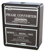 Series 1 Phase Converter - #1400B; 3 to 5HP - Americas Industrial Supply
