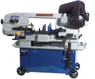 Horizontal/Vertical Bandsaw - #UC180AJ; 7 x 12'' Capacity; 1HP, 1PH, 110/220V Motor - Americas Industrial Supply