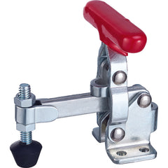 200 lbs Solid Bar Flanged Base Vertical T-Handle Hold-Down Clamp - Americas Industrial Supply