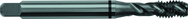 M10x1.25 D5 3 Flute Spiral Flute Semi-Bottoming Black Ring Tap-Steam Oxide - Americas Industrial Supply
