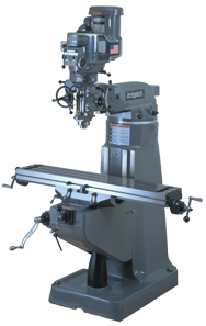 Vertical Mill - R-8 Spindle - 9 x 49'' Table Size - 3HP - 30 min. 2Hp Continuous Run, 3PH, 230V Motor - Americas Industrial Supply