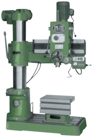 Radial Drill Press - #TPR720A - 29-1/2'' Swing; 2HP, 3PH, 220V Motor - Americas Industrial Supply