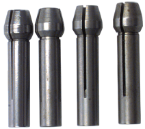 #600 - Contains: 4 Collets 1/32 - 1/8 - For: 8 Handpiece - Collet Set for Flex Shaft Grinder - Americas Industrial Supply