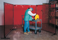 6' x 8' - Protect-O-Screen Welding Screen-Duck - Americas Industrial Supply
