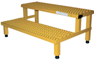 Work Mate Stand with Step - 60 x 24''; 500 lb Capacity - Americas Industrial Supply