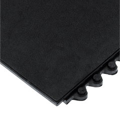 24 / Seven Floor Mat - 3' x 3' x 5/8" Thick (Black Solid All Purpose) - Americas Industrial Supply