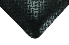 3' x 5' x 9/16" Thick Diamond Comfort Mat - Black - Americas Industrial Supply