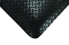 2' x 75' x 11/16" Thick Diamond Comfort Mat - Black - Americas Industrial Supply