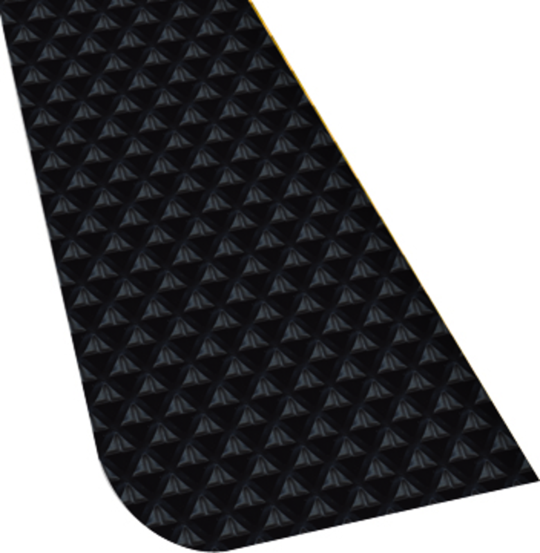 3' x 10' x 11/16" Thick Traction Anti Fatigue Mat - Black - Americas Industrial Supply